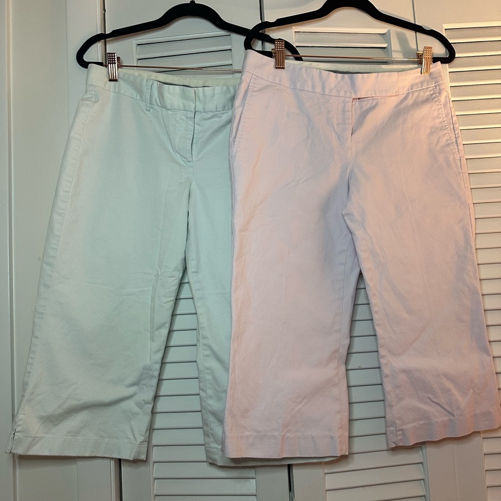 Vintage Express Y2K Capri Bundle (Light Blue + Light Pink) Business Casual